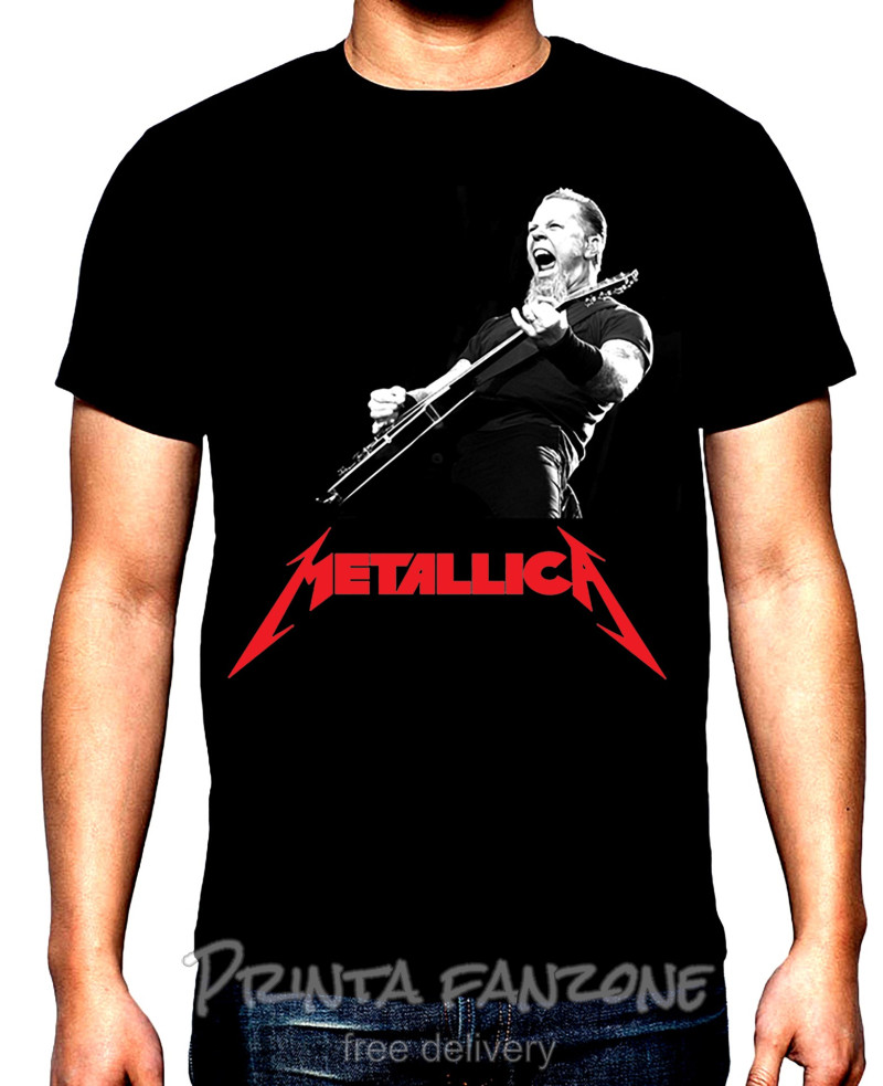 T-SHIRTS Metallica, James Hetfield, men's  t-shirt, 100% cotton, S to 5XL